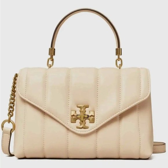 Tory Burch Handbags - NEW Tory Burch Top-Handle Satchel crossbody bag leather gold tone hardware NWT